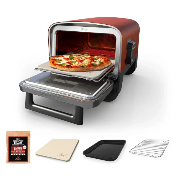 Ninja Woodfire 8-in-1 Outdoor Pizza Oven - Stainless