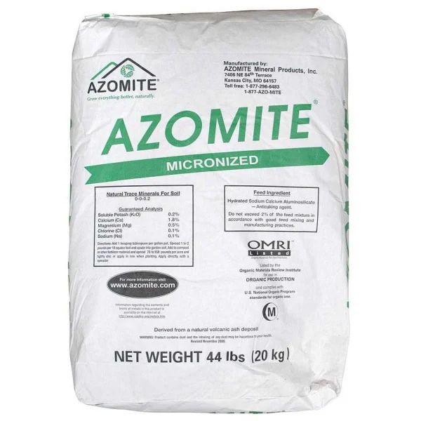 Azomite Micronized Natural Mineral Product 44 lb Bag